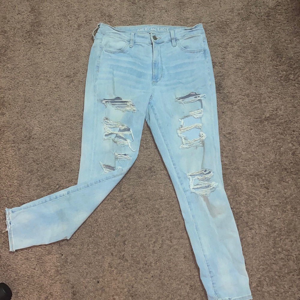 🆕American Eagle 360° ne(x)t level stretch High waisted jeans Light wash